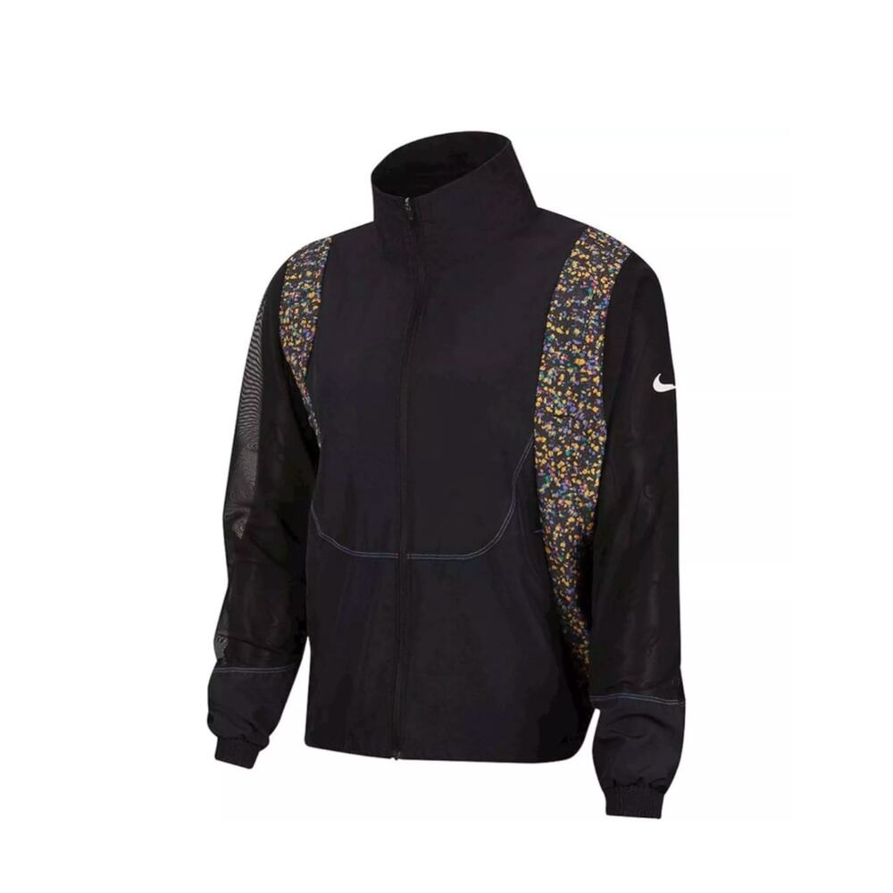 Nike Women's Icon Clash Sheer-Sleeve Packable Running Jacket $110